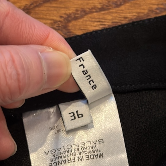 Balenciaga Black Mini Cocktail Skirt with Ruffles - Picture 7 of 13